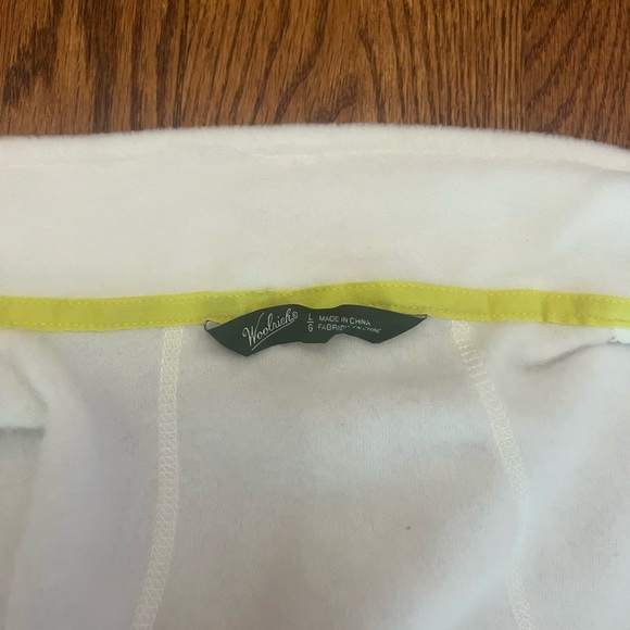 Fleece Jacket WOOLRICH Womens Size Large Long Sleeve Winter White Fuzzy Warm - Picture 8 of 10